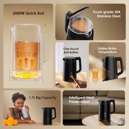 SmartKettle Byte Bouilloire Électrique 2000W Acier Inoxydable 304