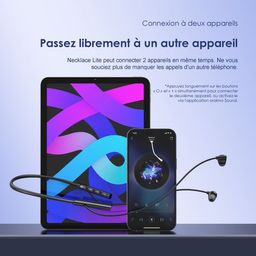 Necklace Lite Casque sans fil à vibration d'appel