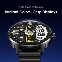 Watch 5R Pro AMOLED 1,43" Montre intelligente IP68 à interface flottante 2.5D