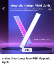 Oraimo Smart Lamp Tube RGB Magnetic Light