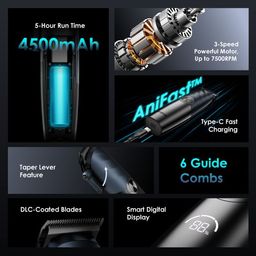 SmartClipper Pro Max Tondeuse à cheveux professionnelle