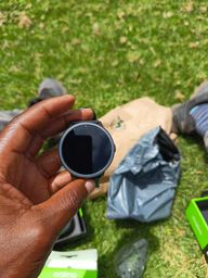 earbuds and smartwatch