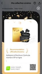 CARTE VIP ORAIMO UNE EXPÉRIENCE EXCEPTIONNELLE !!!