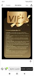 Enfin membre Vip ! Que des avantages. Foncez !