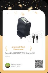 Oraimo 18W AniShield Charging Power Adapter - Fast, Safe, and Convenient! 💯