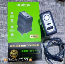 Oraimo 18W AniShield Charging Power Adapter - Fast, Safe, and Convenient! 💯