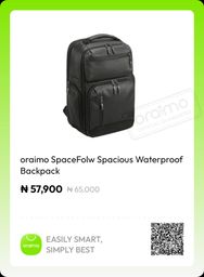 oraimo spacefolw spacious waterproof