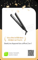 ORAIMO SLEEKLINE APPAREIL DE COIFFURE 2 EN 1 UN OUTIL CAPILLAIRE DE RÉFÉRENCE