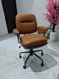 Very comfortable leather and easy to set up.