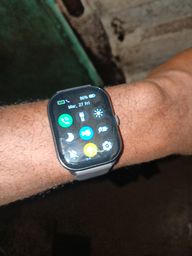 wide screen, the touch is so so fast and it's a durable smartwatch