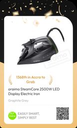 SteamCore 2500W LED Display Electric Iron