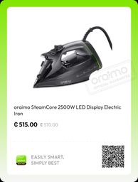 SteamCore 2500W LED Display Electric Iron
