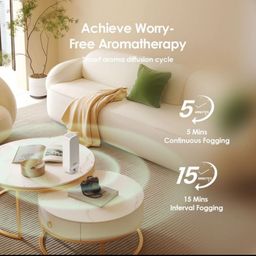 AROMAGLOW WATERLESS WALL-MOUNTED AROMATHERAPY DIFFUSER.