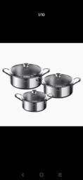 TRI-PLY SET DURABLE VERSATILE STAINLESS STEEL COOKWARE