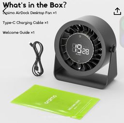 AirDock Strong Airflow Deskfan