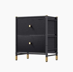 NoirStand multi purpose design spacious storage nightstand