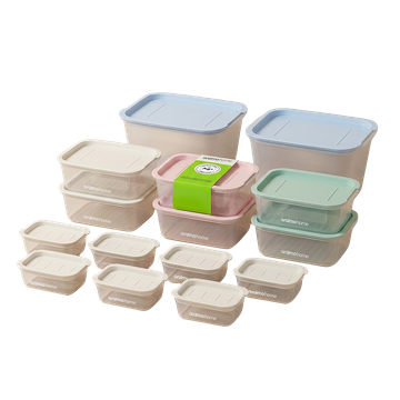 PureStore Food Grade PP Stackable Clear Food Storage Container (15pcs)