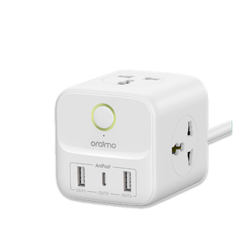 PowerHub 2 مشترك كهرباء  مكعب   6 في 1 بطول 1.5 متر