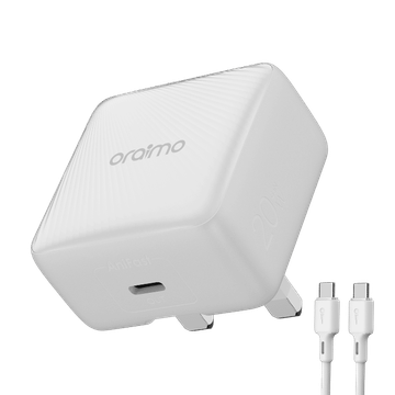 PowerCube 20 Chic 20W GaN Wall Charger Kit with Type-C to Type-C Cable