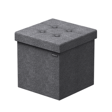 Cozy Pouf de rangement pliable multifonctionnel