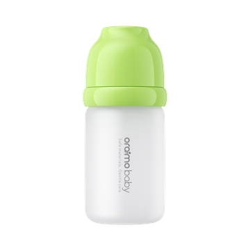 PureBottle 240 240ml Anti-Colic Silicone Glass Baby Bottle