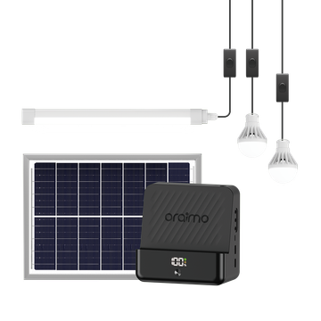PowerSolar 382 10-Year Lifespan 22.5W Charging Solar Home Power System