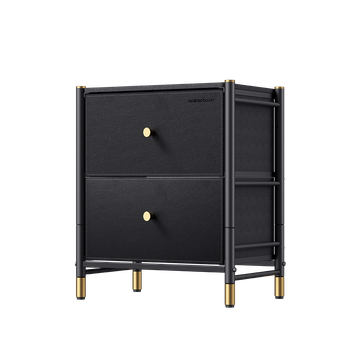 NoirStand Table de chevet spacieuse et polyvalente