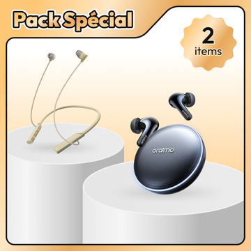 SpaceBuds 2 & Necklace Lite AI Smart True Wireless Earbuds-Space Grey & Call Vibration Wireless Earphones