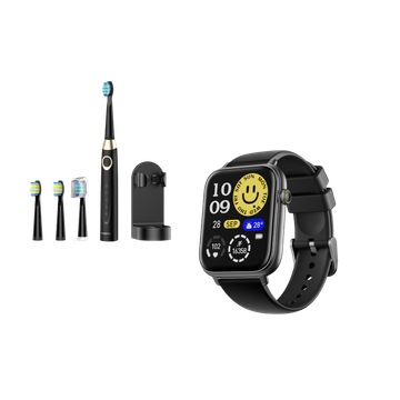 Watch 6N X SmartDent C2 1.83'' Full Touch Smart Watch Plus Smart Electric Toothbrush Bundle Sale