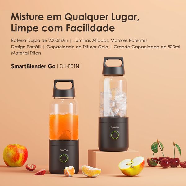 SmartBlender Go 500ML Liquidificador Portátil