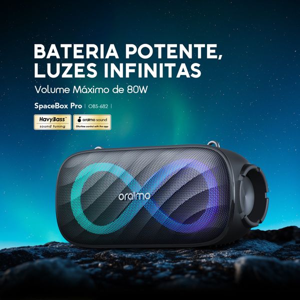 SpaceBox Pro Caixa de Som Sem Fio de 80W