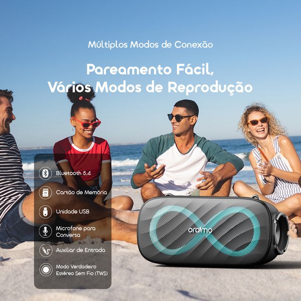 SpaceBox Pro Caixa de Som Sem Fio de 80W