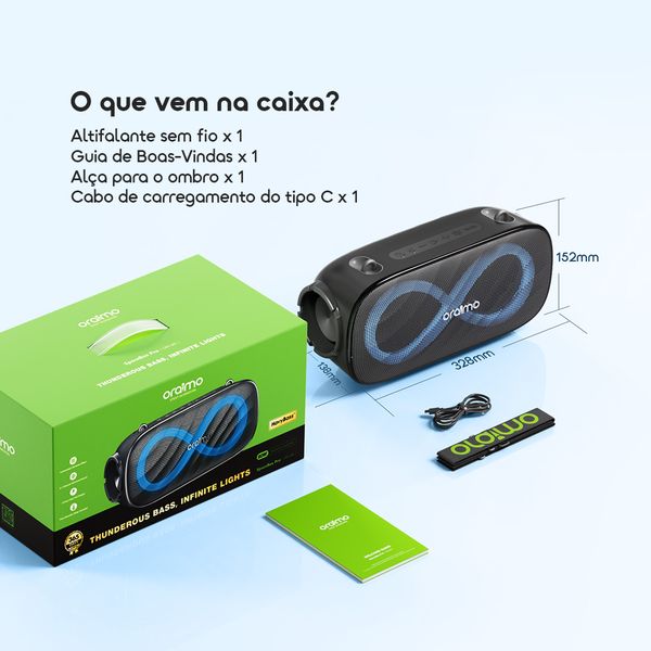 SpaceBox Pro Caixa de Som Sem Fio de 80W