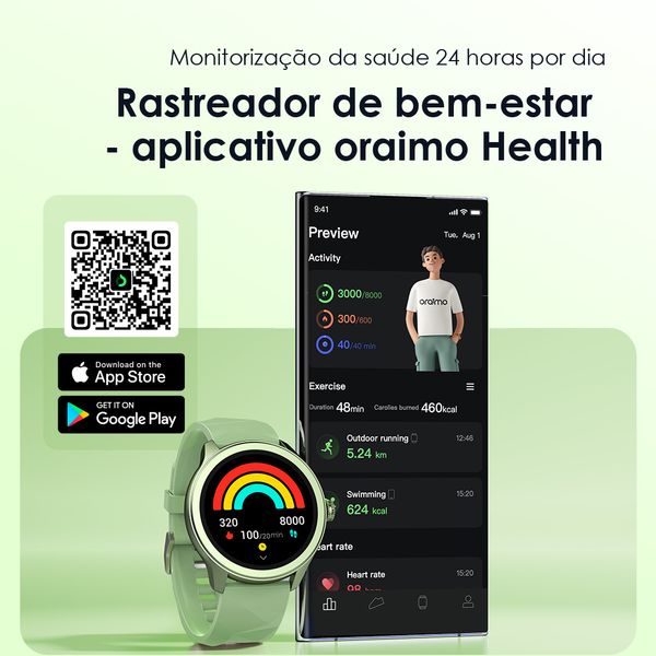 Watch 2R Smartwatch Colorido com Tela TFT de 1,39" e Certificação IP68
