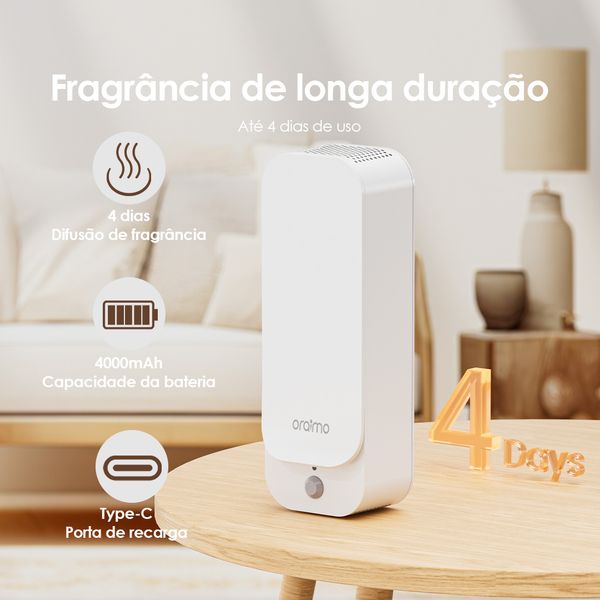 AromaGlow Difusor de aromaterapia de parede sem água