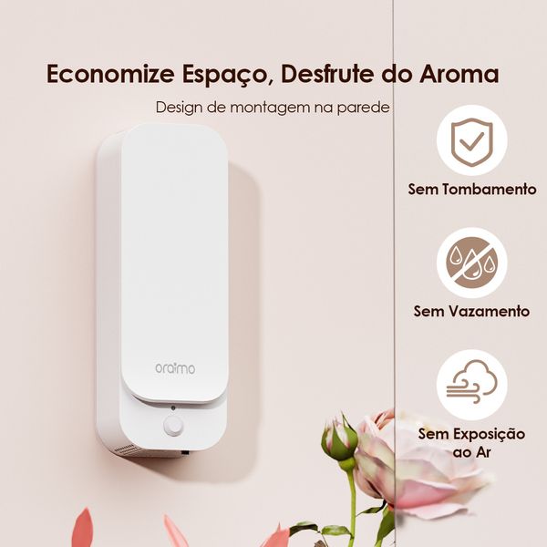 AromaGlow Difusor de aromaterapia de parede sem água