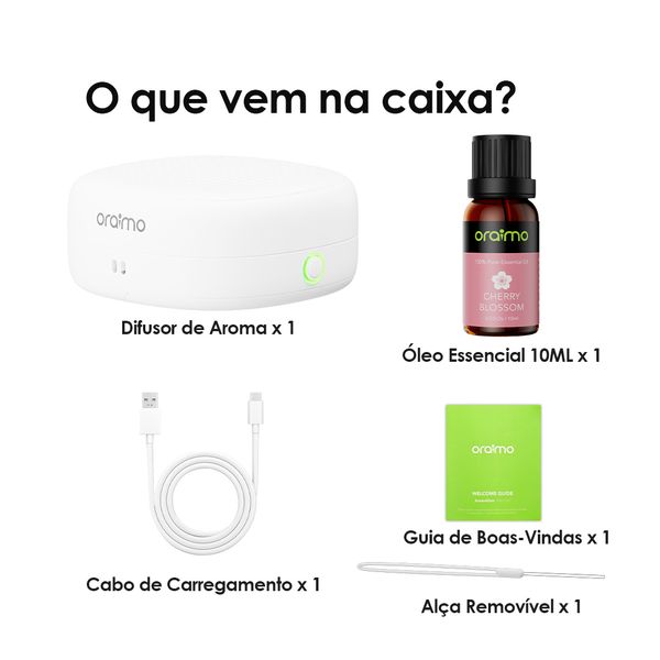 AromaGlow Difusor de Aromaterapia RecarregáVel Sem áGua