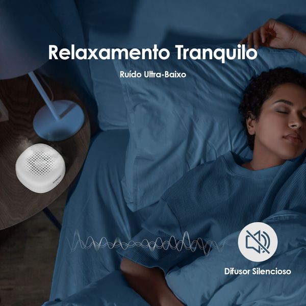 AromaGlow Difusor de Aromaterapia RecarregáVel Sem áGua