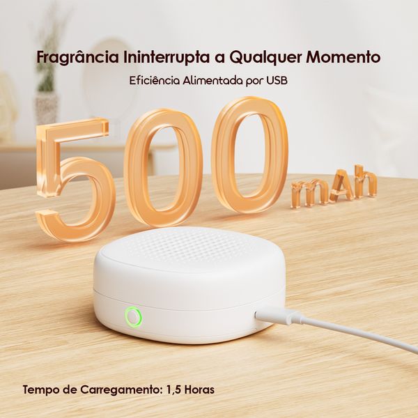 AromaGlow Difusor de Aromaterapia RecarregáVel Sem áGua