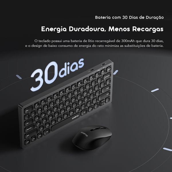 Keyboard kit Kit de teclado e rato sem fios
