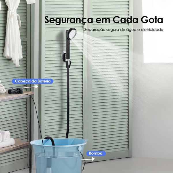 AquaFlex Chuveiro portátil 60min de uso