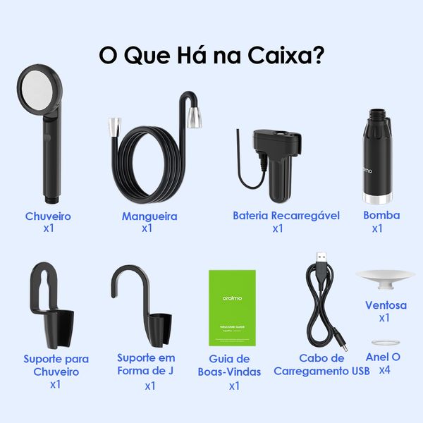 AquaFlex Chuveiro portátil 60min de uso
