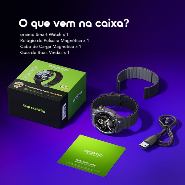 Watch Nova RV 1.39" HD Video Watch Faces IP68 Relógio Inteligente