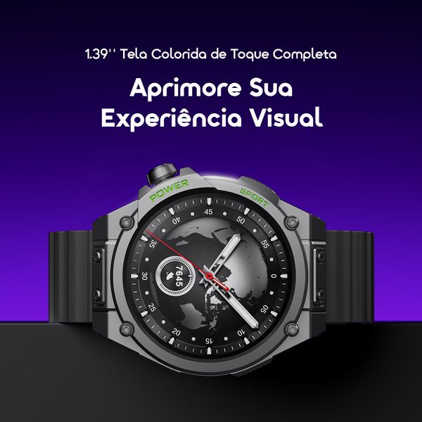Watch Nova RV 1.39" HD Video Watch Faces IP68 Relógio Inteligente