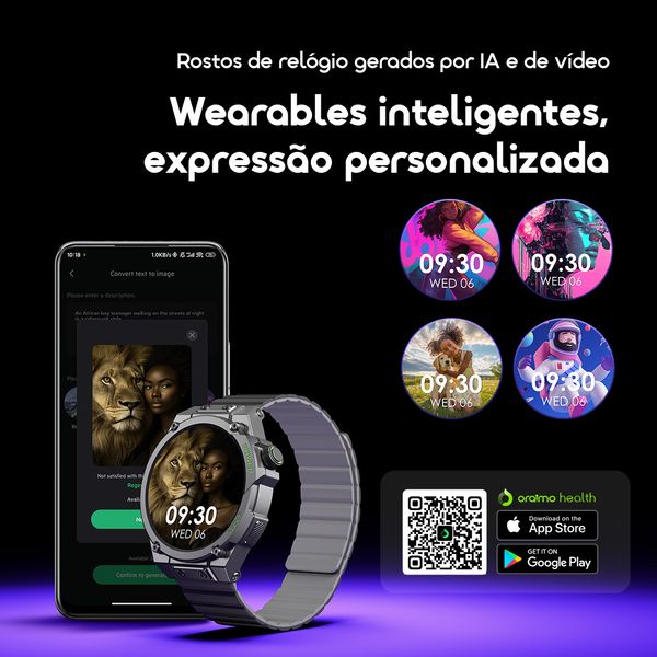 Watch Nova RV 1.39" HD Video Watch Faces IP68 Relógio Inteligente