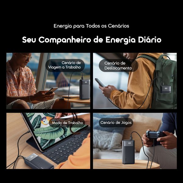 PowerNova Q21 20000mAh 22.5W Acumulador de Energia