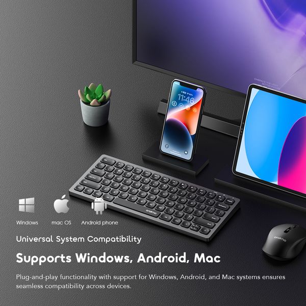 NimbleType Wireless Keyboard Mouse Kit