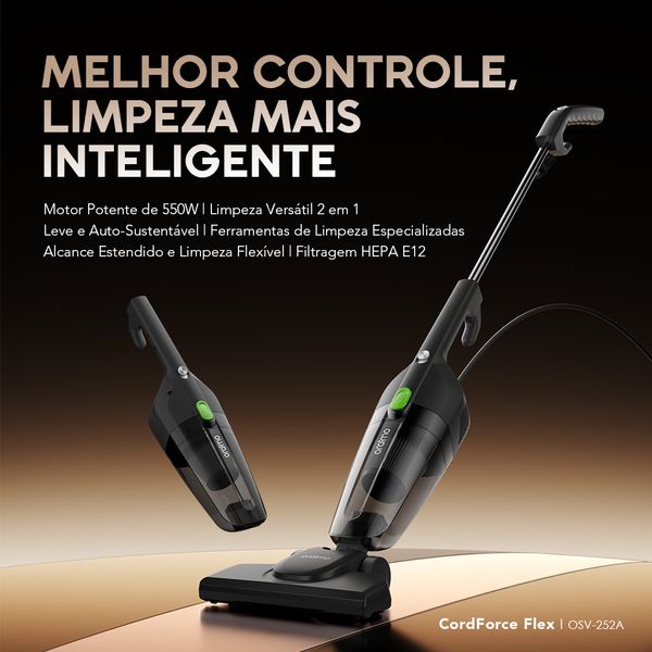 CordForce Flex Corded 2-in-1 Stick Vacuum