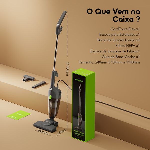 CordForce Flex Corded 2-in-1 Stick Vacuum