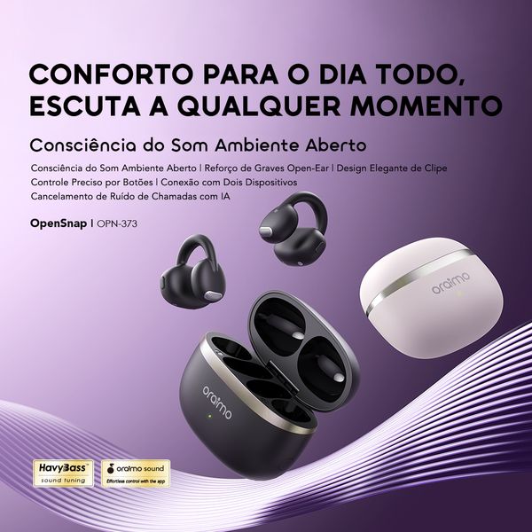 OpenSnap Clip-On Open-Ear True Wireless Earbuds